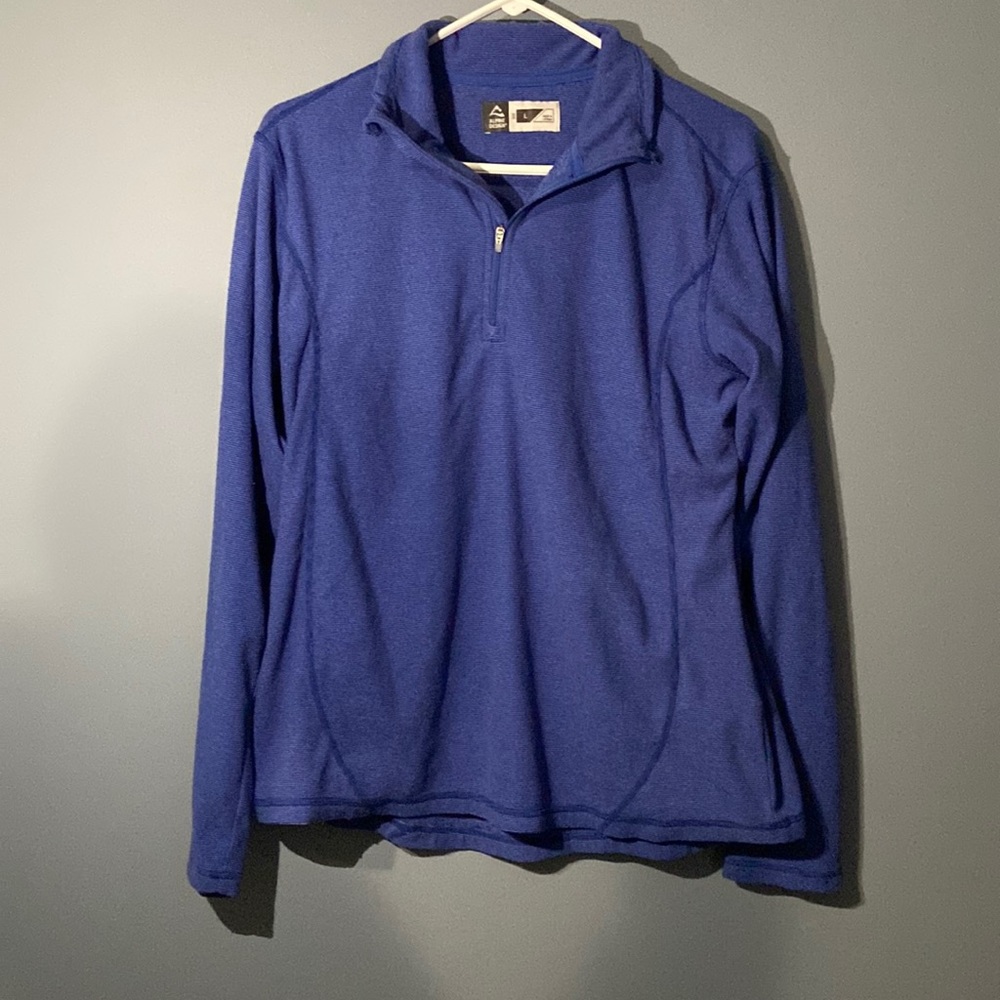Blue quarter zip
